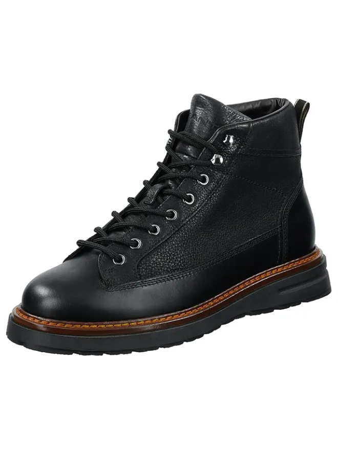 Leder-Boots "Hillprep" in Schwarz>GANT Footwear Clearance