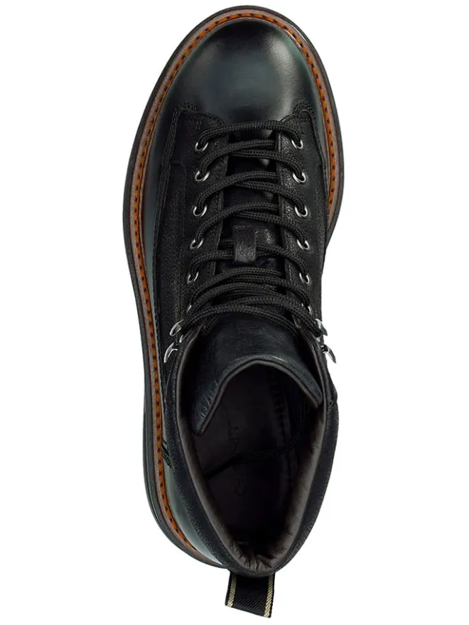 Leder-Boots "Hillprep" in Schwarz>GANT Footwear Clearance