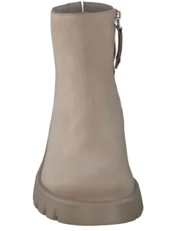 Leder-Boots in Beige><noscript><img width=