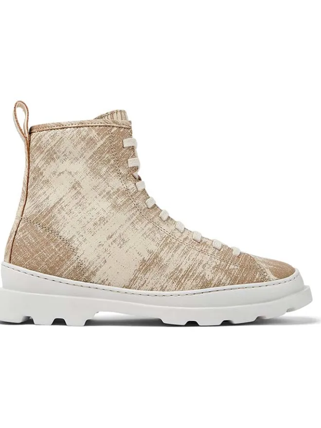 Leder-Boots in Beige>Camper Discount