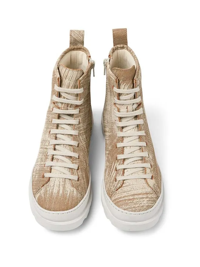 Leder-Boots in Beige>Camper Discount