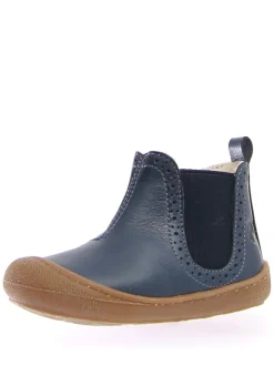 Leder-Boots in Blau><noscript><img width=