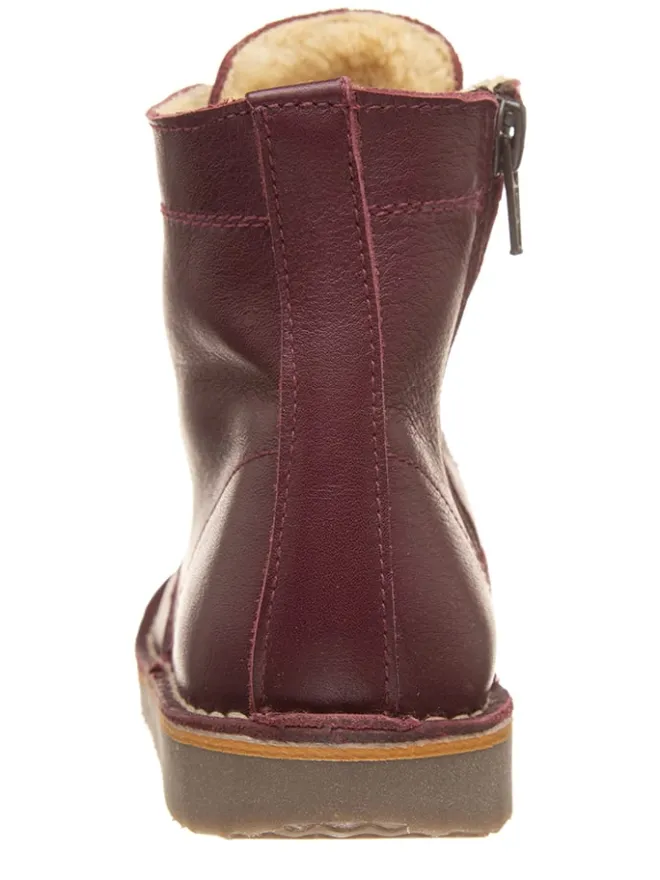 kmins Stiefel & Boots·Boots^Leder-Boots in Bordeaux