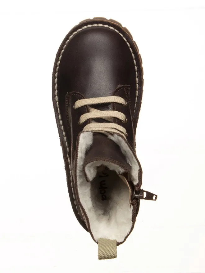 Leder-Boots in Braun>POM POM Best