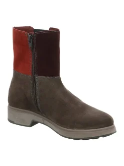 Leder-Boots in Braun><noscript><img width=