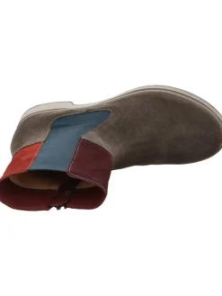 Leder-Boots in Braun><noscript><img width=