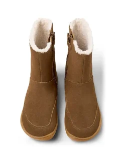 Leder-Boots in Braun><noscript><img width=