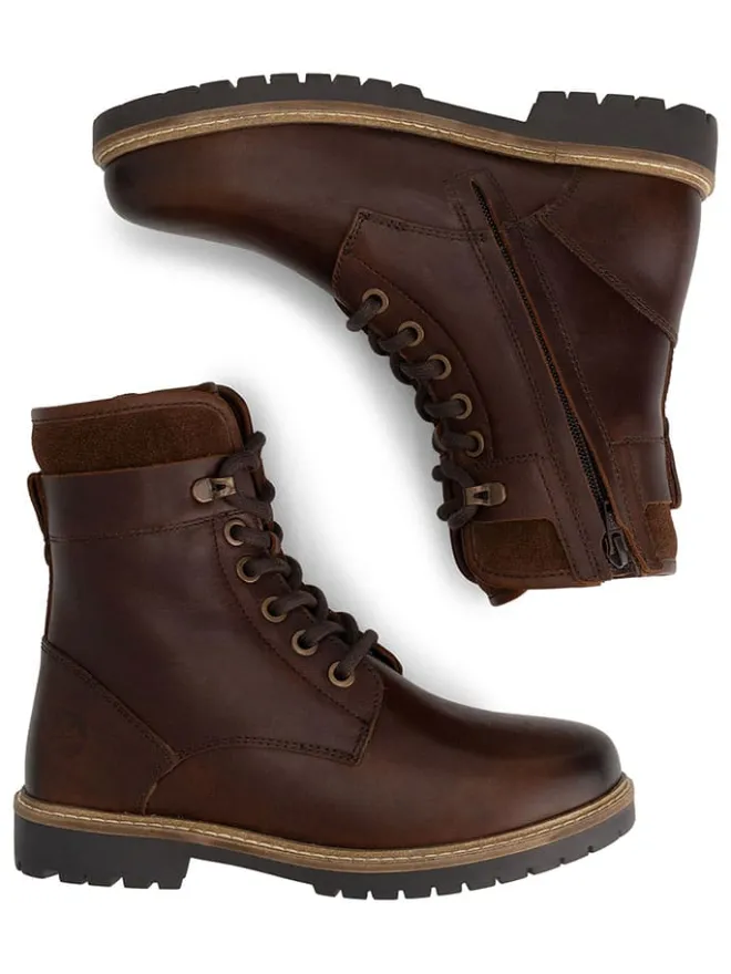 Leder-Boots in Braun>TRAVELIN' Outlet