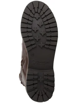 Leder-Boots in Braun><noscript><img width=