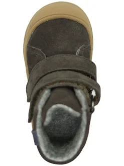 Leder-Boots in Braun><noscript><img width=
