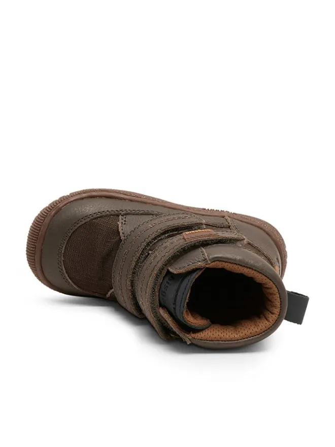 Leder-Boots in Braun/ Anthrazit>bisgaard Outlet