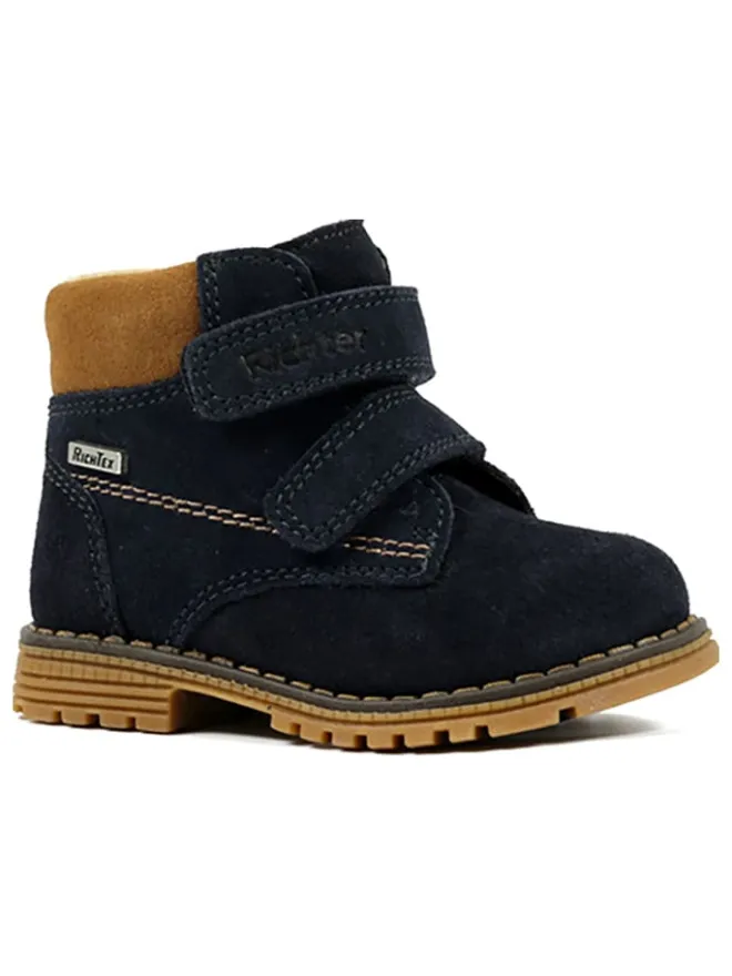 Leder-Boots in Dunkelblau>Richter Shoes Hot