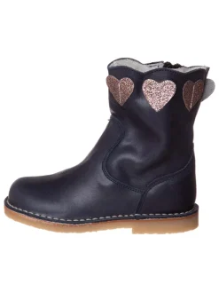 Leder-Boots in Dunkelblau>kmins Sale