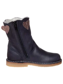 Leder-Boots in Dunkelblau>kmins Sale