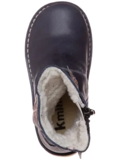 Leder-Boots in Dunkelblau><noscript><img width=
