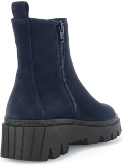 Leder-Boots in Dunkelblau><noscript><img width=