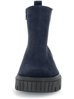 Leder-Boots in Dunkelblau><noscript><img width=