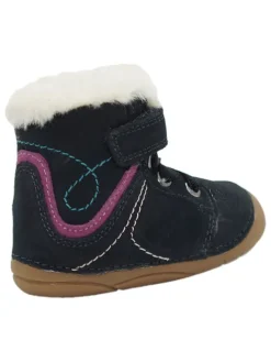 Leder-Boots in Dunkelblau><noscript><img width=
