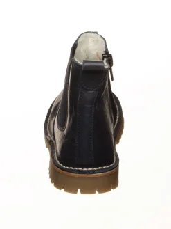 Leder-Boots in Dunkelblau><noscript><img width=
