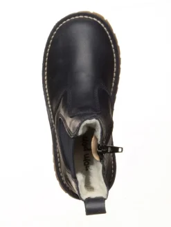 Leder-Boots in Dunkelblau><noscript><img width=