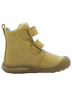 Leder-Boots in Gelb><noscript><img width=