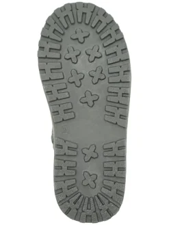 Leder-Boots in Grau><noscript><img width=