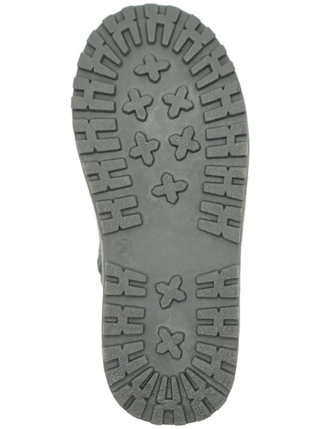 Leder-Boots in Grau>lamino Best