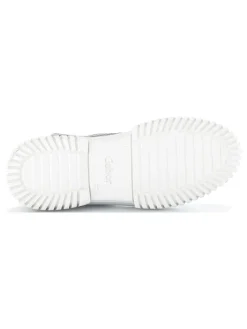 Leder-Boots in Grau><noscript><img width=