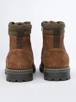 Leder-Boots in Hellbraun><noscript><img width=