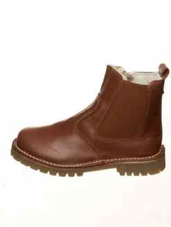 Leder-Boots in Hellbraun>POM POM New