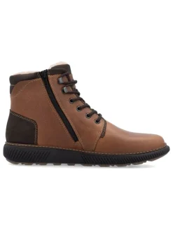 Leder-Boots in Hellbraun><noscript><img width=