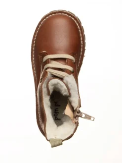 Leder-Boots in Hellbraun><noscript><img width=