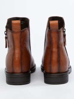 JOLANA & FENENA Stiefel & Boots^Leder-Boots in Hellbraun