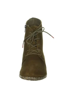Leder-Boots in Khaki><noscript><img width=