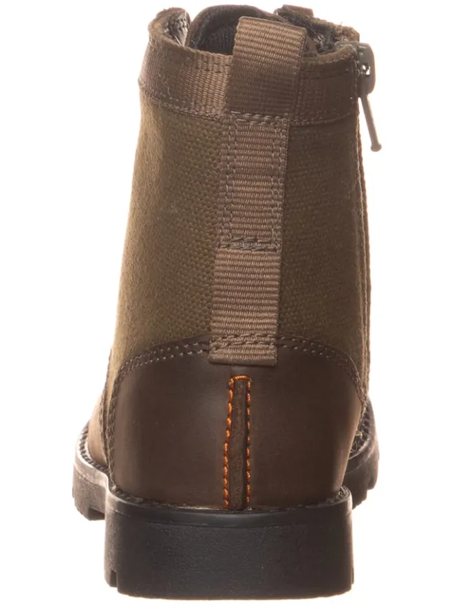 Leder-Boots in Khaki>Clarks