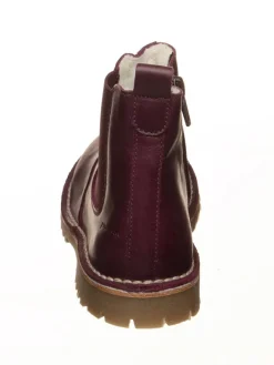 Leder-Boots in Lila><noscript><img width=