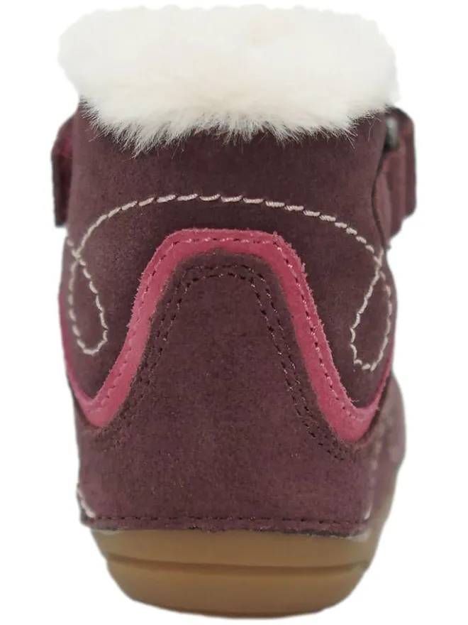 Leder-Boots in Lila>lamino Discount