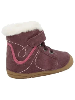 Leder-Boots in Lila><noscript><img width=