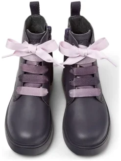Leder-Boots in Lila><noscript><img width=