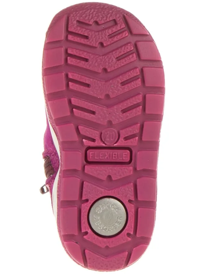 Leder-Boots in Pink>lamino