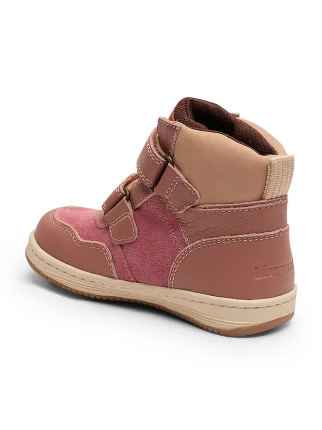 Leder-Boots in Pink>bisgaard