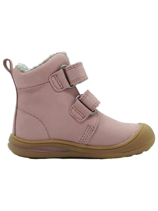 Leder-Boots in Rosa>lamino Outlet