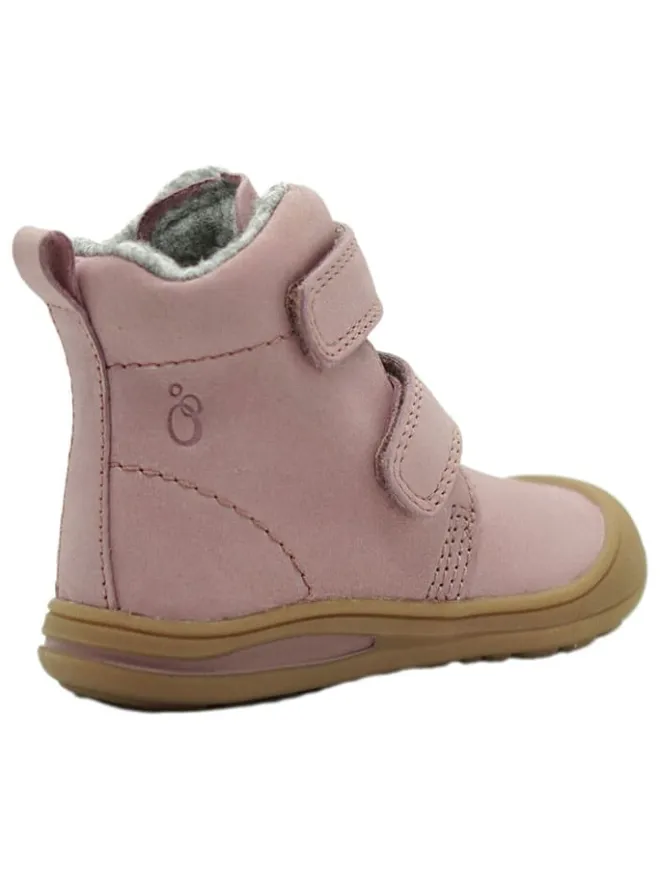 Leder-Boots in Rosa>lamino Outlet