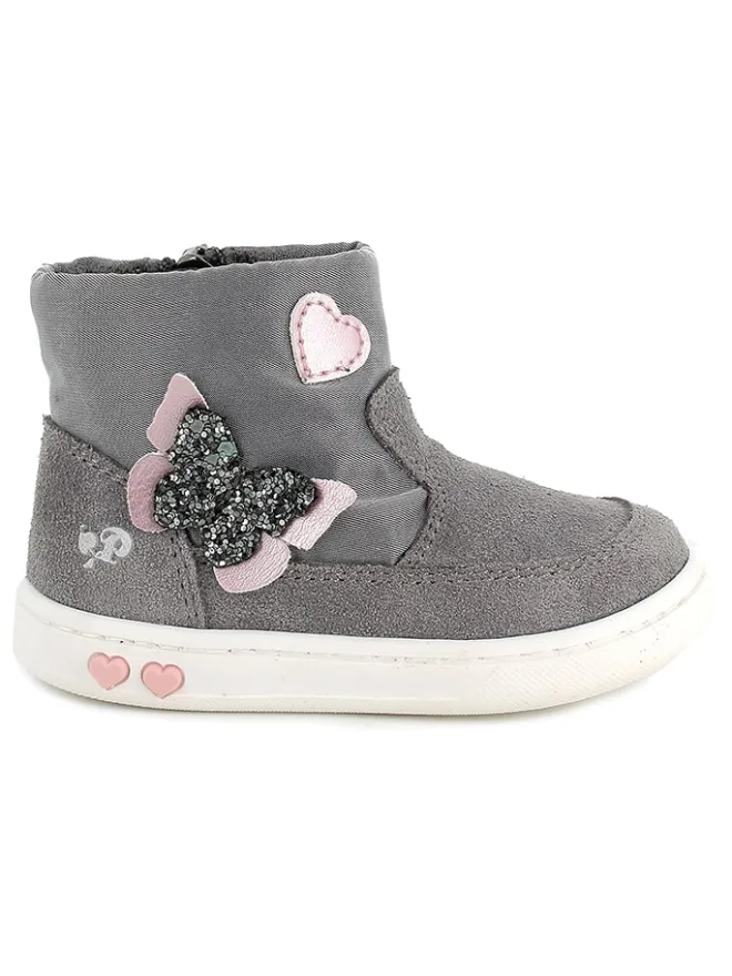 Leder-Boots in Rosa/ Grau>Primigi Hot