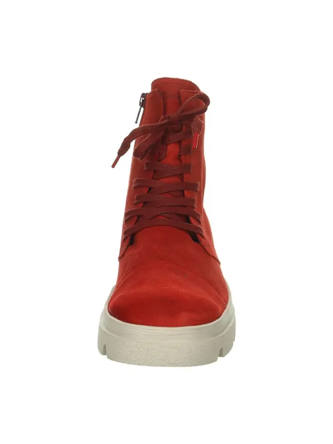Leder-Boots in Rot>Think! Outlet