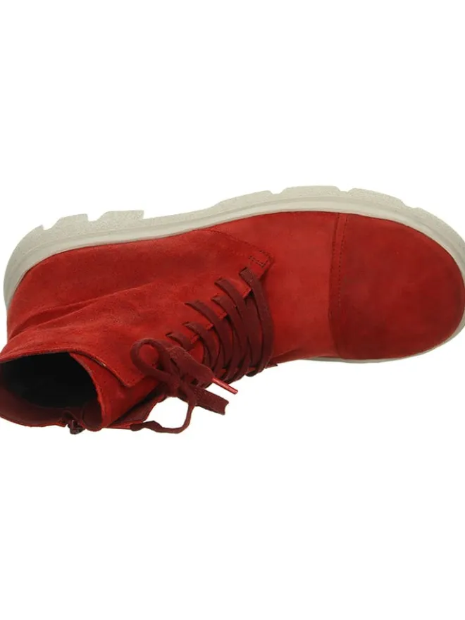 Leder-Boots in Rot>Think! Outlet