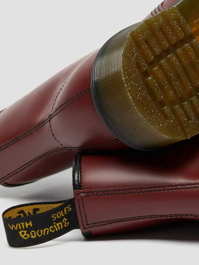 Dr. Martens Stiefel & Boots^Leder-Boots in Rot