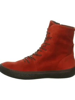 Leder-Boots in Rot>Think! Discount