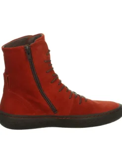 Leder-Boots in Rot><noscript><img width=