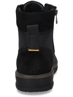 Leder-Boots in Schwarz><noscript><img width=